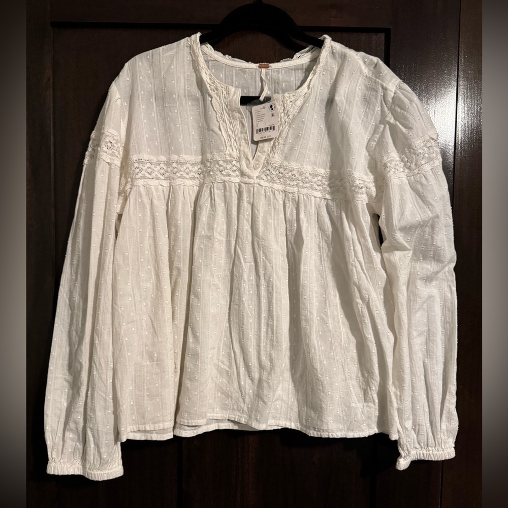Free People Ella Dot Blouse - Picture 2 of 3
